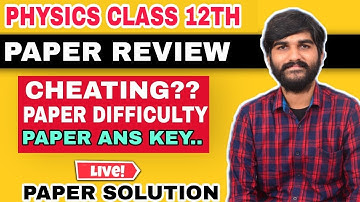 CBSE Term 1 Physics Answer key 2021 | Class 12 Physics Paper Solution 2021 |CBSE Term 1 Exam Physics