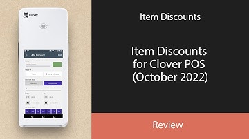 Item Discounts for Clover POS (October 2022)