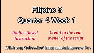 Filipino 3 Quarter 4 Week 1