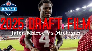 Film Room Jalen Milroe Vs Michigan 2023 All Pesruns