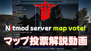 N!tmod server map vote 解説動画 - Wolfenstein: Enemy Territory