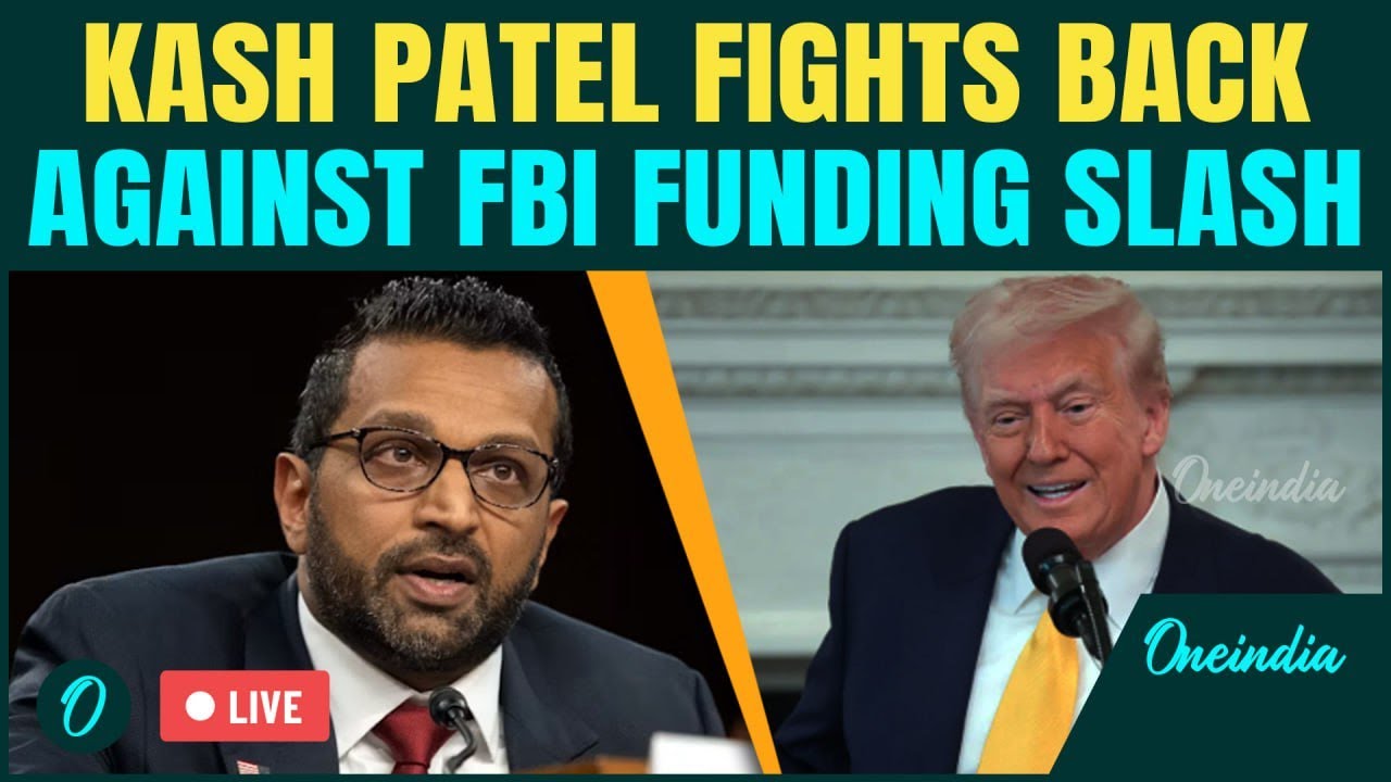 LIVE: FBI Director Kash Patel SLAMS Trump’s Budget Cut, Warns Mission Failure |Confronts WH Decision