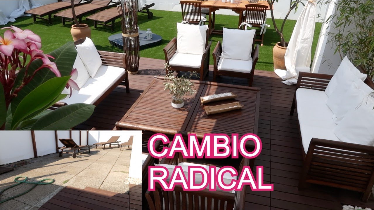 TRANSFORMACIÓN, REFORMA y DECORACIÓN de TERRAZA. OUTDOOR MAKEOVER
