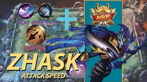 ZHASK Attack Speed | ZHASK Top 1 Global | Best Bulid 2023 | Mobil Legends solo rank !!!