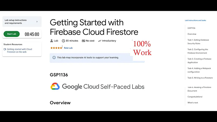 Getting Started with Firebase Cloud Firestore 2025 #GSP1136