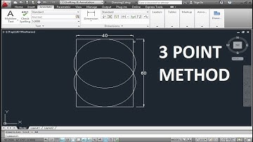 AutoCAD 3 POINT CIRCLE Method