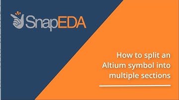 How to split an Altium symbol into multiple sections