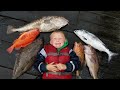 13 Species at Once! Muti-species Catch and Cook - Saltwater Fishing Alaska