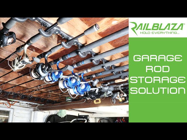 Garage Fishing Rod Storage Solution - RAILBLAZA RodRak