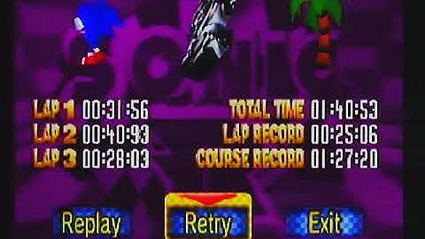 Sonic R (Sonic Gems Collection Version) Gameplay