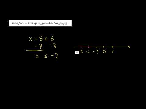 შეკრების შემცველი ერთნაბიჯიანი უტოლობა