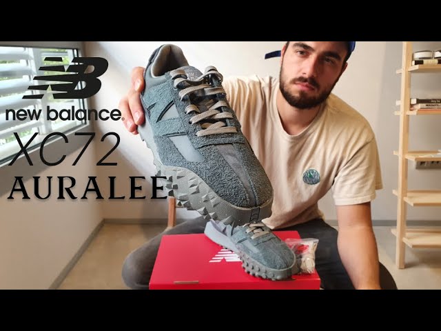 These Shoes Are Hairy! New Balance XC72 | AURALEE - Blue And Navy -  Unboxing And On Feet