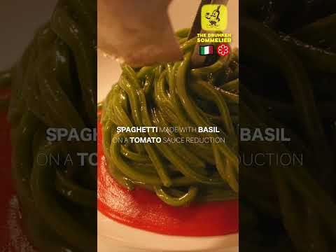 Green Spaghetti from a Michelin Star