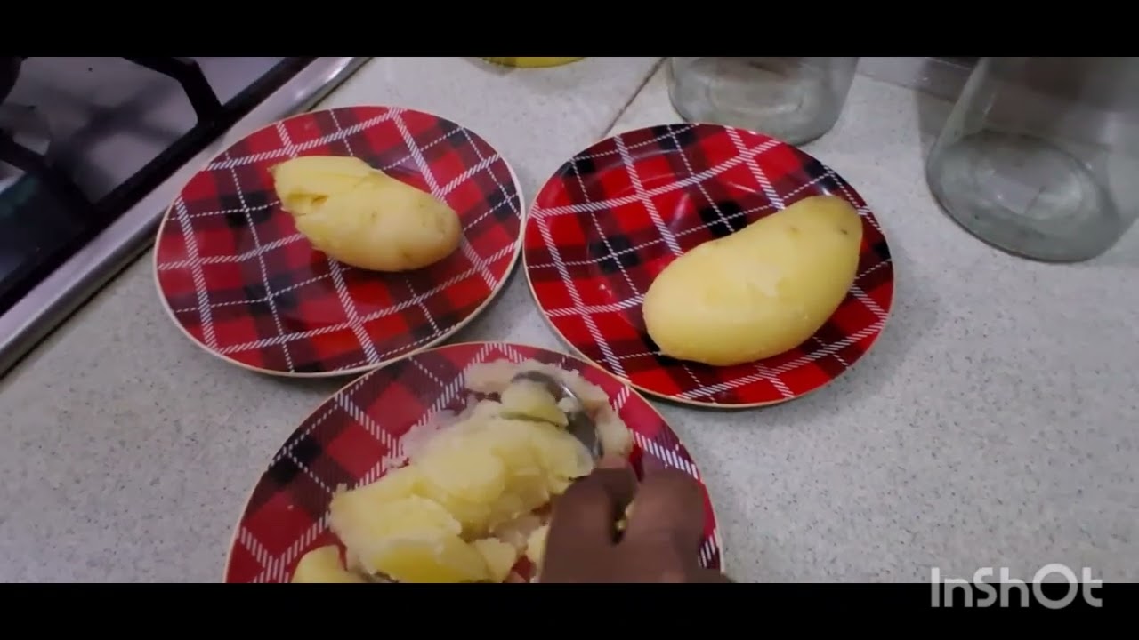 وجبه  عشاء  صحيه وخفيفه بطاطس مع بيض مسلوق اقتصادي ومشبع جدا🥔🥚😋