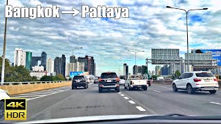 Driving from Bangkok to Pattaya - Thailand Driving Tour 2023 [4K HDR]