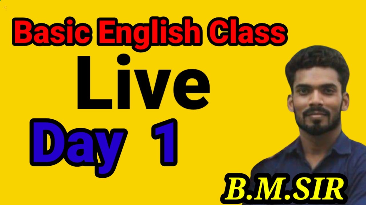 BMS ACADEMY BAGAPAR is live!basic class for you, Basic English class by ...