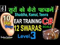     10    ear training for 12 swaras in one saptak  indian solfege