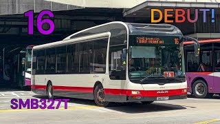 [SBST 🟪] (DEBUT!) SMB327T on Service 16 - MAN NL323F A22 Euro 5 Batch 1 Gemilang