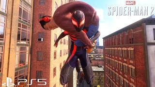 MARVEL Spider-Men 2 - Peter Hellfire Gala Suit (PS5) Free Roam Gameplay (4K HDR + 60 FPS)