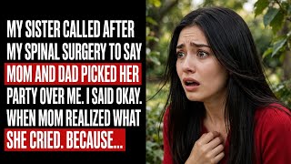 My Parents Chose My Sister's Birthday Party Over My Spinal Surgery. I Said OKAY, Then Karma Hit.