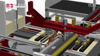 ST036B hardcover case making machine 3D DEMO