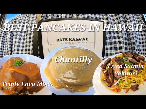 Best Pancakes in Hawaii | Cafe Kalawe #insta360 on Oahu Hawaii Restaurant for Breakfast Dinner