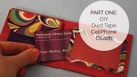 How to Make a Duct Tape Cell Phone Clutch Purse - PART 1 | Sophie
