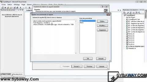 ADO NET 01   Crystal Reports   Les Etats avec plusieurs parametres