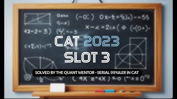 CAT 2023 Slot 3 Question & Answer Q21. Series 01 #catpyqs #catpyqdaily #catexam #quantforcat