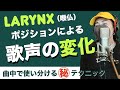 【ボイトレ】喉の位置を変化させながら歌うと上手く聴こえる！？【ボイストレーニング】【カラオケ】