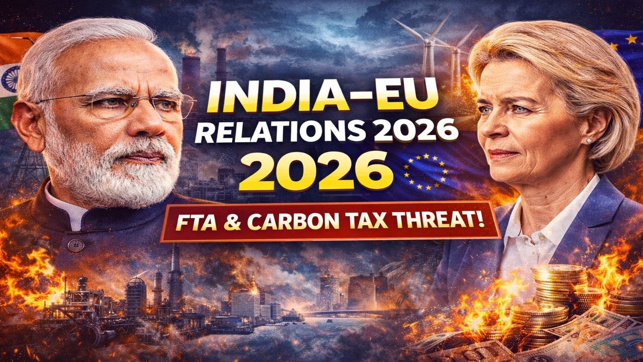 India – EU Strategy 2026 🇮🇳🇪🇺 | FTA Reality, CBAM & Climate Politics Explained