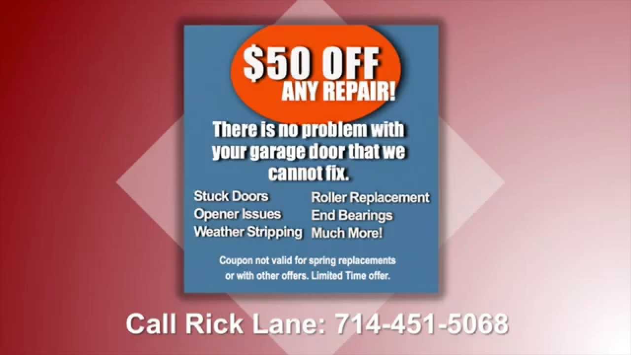 Yorba Linda CA Garage Door Opener Repair Service YouTube