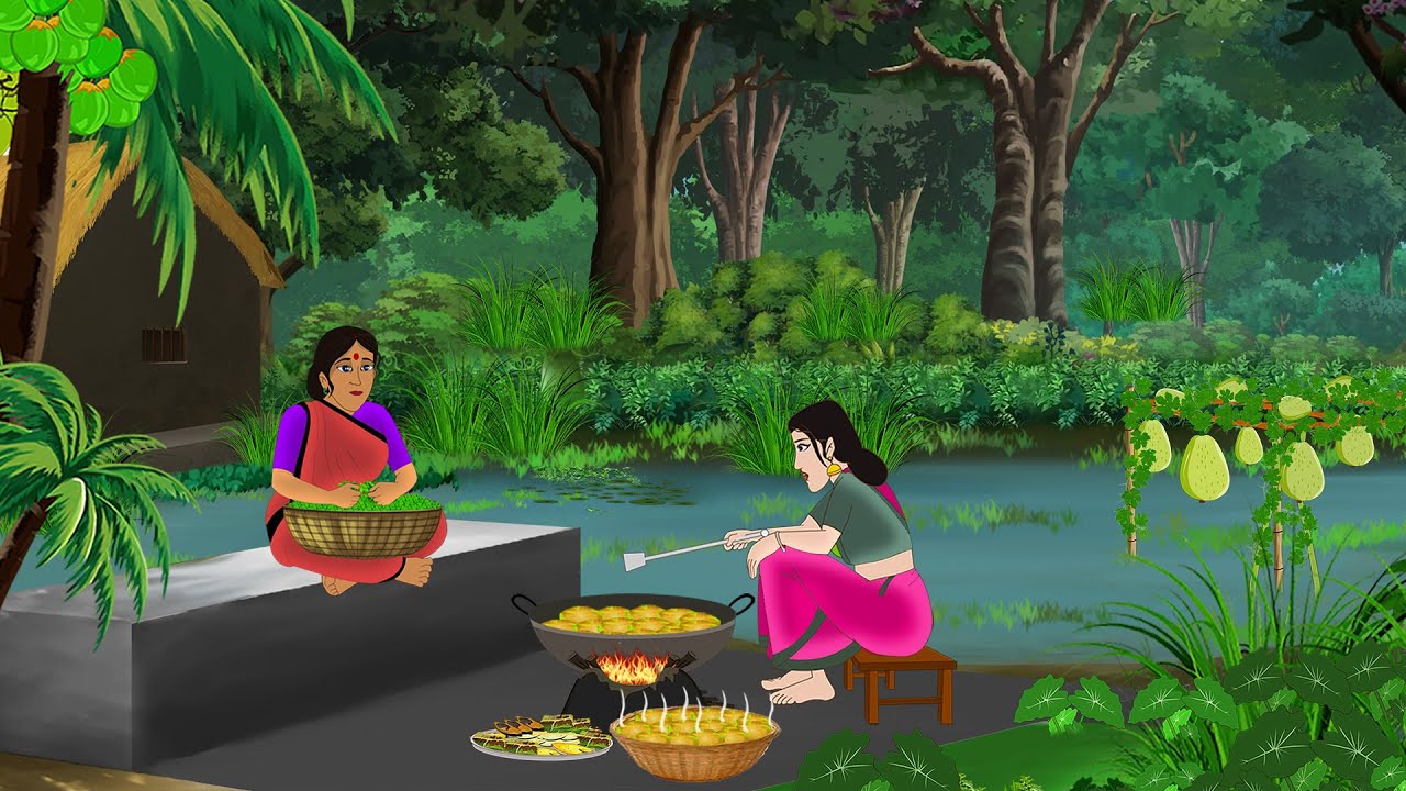 दो बहनों की सब्ज़ी पूरी | Hindi Story | Hindi Kahani | Moral Stories | cartoon story