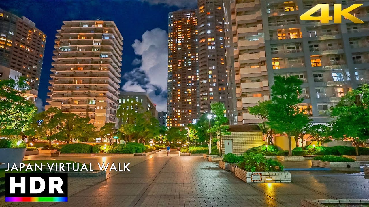 Tokyo bay waterfront evening walk • 4K HDR Remaster