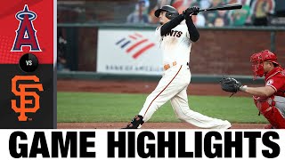Giants plate 10 runs in win vs. the Angels | Angels-Giants Game Highlights 8\/20\/20