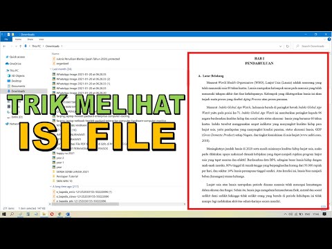 Cara Melihat Semua Isi File Tanpa Membukanya