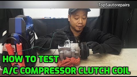 HOW TO TEST A/C COMPRESSOR CLUTCH COIL (TEST BEFORE REPLACING)