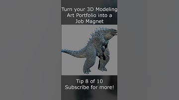 Turn Your 3D Modeling Art Portfolio into a Job Magnet - Tip 8 of 10  #gameart #gamedevelopment
