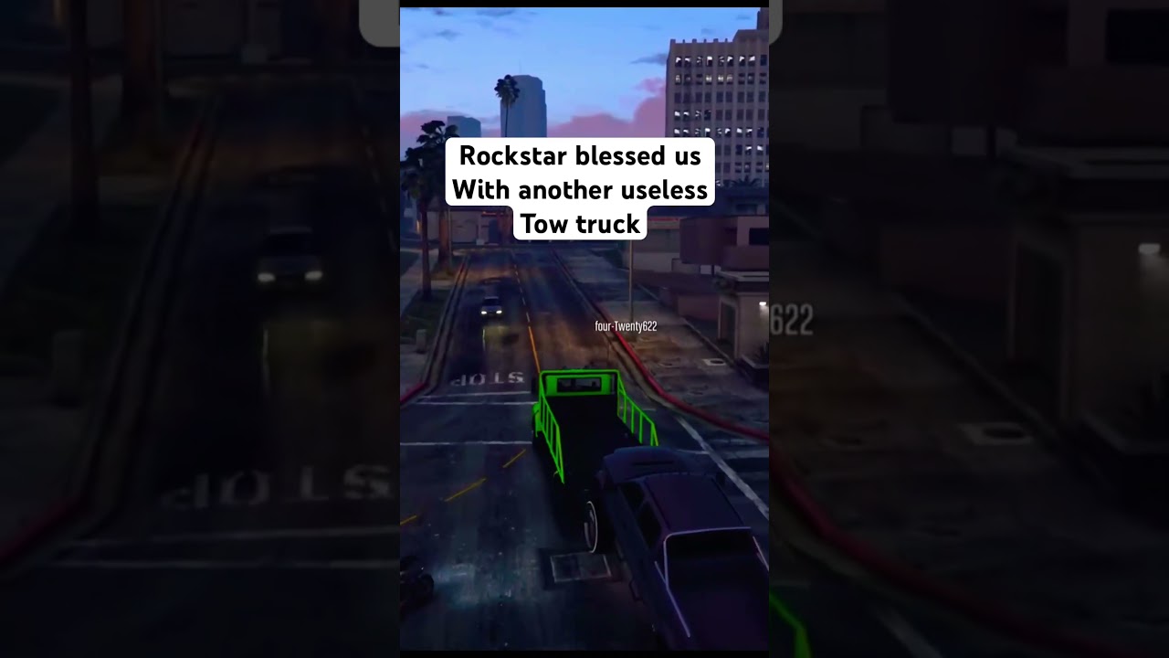 The unreleased tow truck also can’t tow anything 