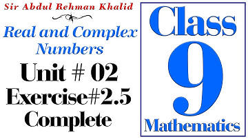 Exercise 2.5 Class 9