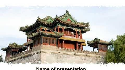 China Town PowerPoint Template by PoweredTemplate.com