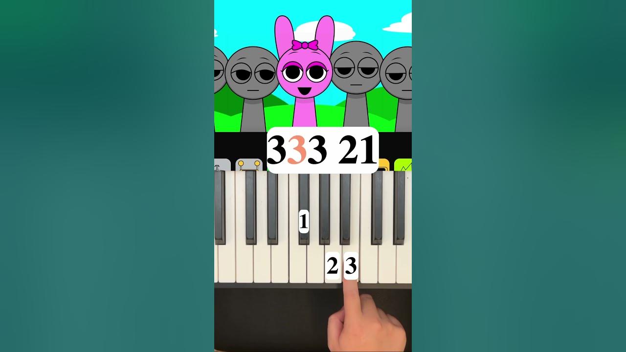 Sprunki phase 1 Pinki piano tutorial #shorts