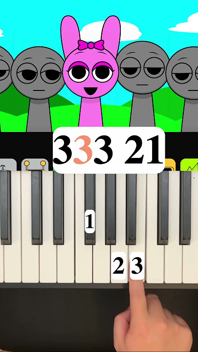 Sprunki phase 1 Pinki piano tutorial #shorts