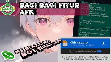 Update Script Bot WhatsApp Cara Membuat Fitur Afk | Arifi Razzaq Ofc