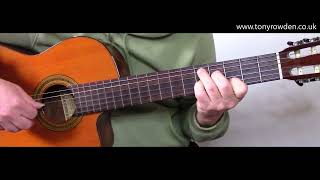 Greenfields - The Brothers Four fingerstyle guitar solo - link to TAB in description
