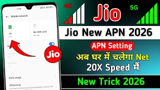 Jio New APN Settings 2026 | Jionet Speed Settings 2026 | Jio Network Problem Today | Jio APN Setting