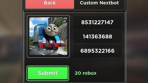 Adding Thomas the Tank Engine in the Custom Bot in Evade