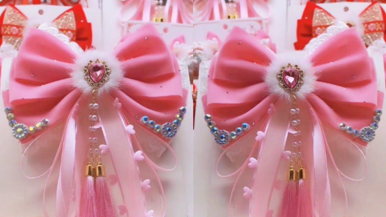 d*7様 Apolina Print Hair Bow Calico Pink Floral Faux Leather Hair Bow: Pink Rose Girl's Accessory - Etsy Canada