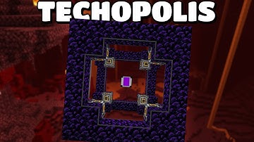 BUILDING AN ADVANCED NETHER PORTAL! Techopolis EP21 | Modded Minecraft 1.16