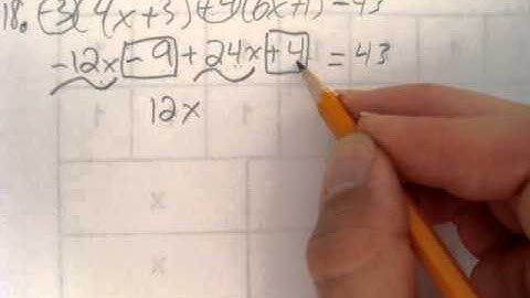 SOLVING LINEAR EQUATION WITH BRACKETS